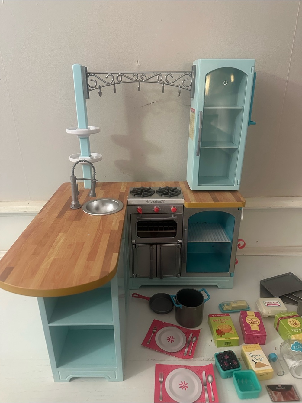 American Girl Doll Kitchen Set and Accessories - Picture 3 of 9